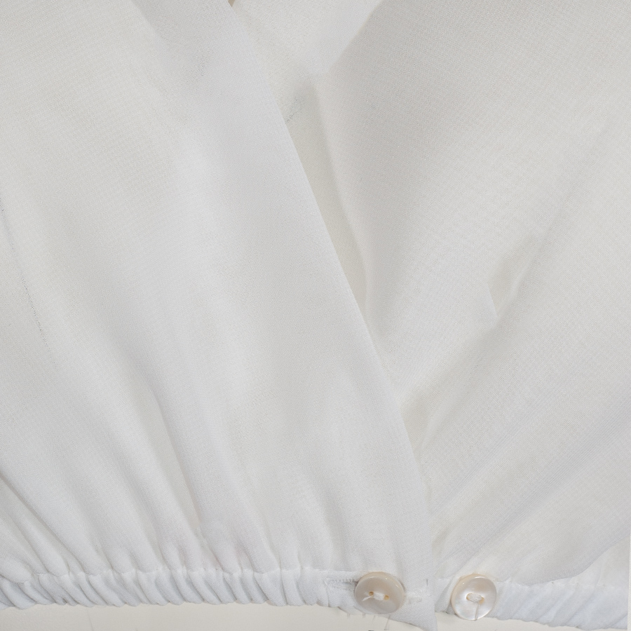 Waldorff Dirndlbluse Lejla, creme, luftig, kurze Arme #3