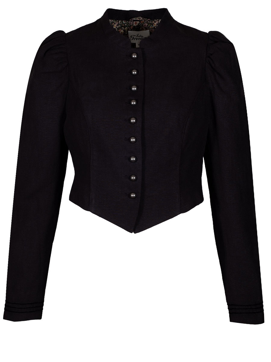 Julia Trentini Leinenjacke Leora, schwarz #1