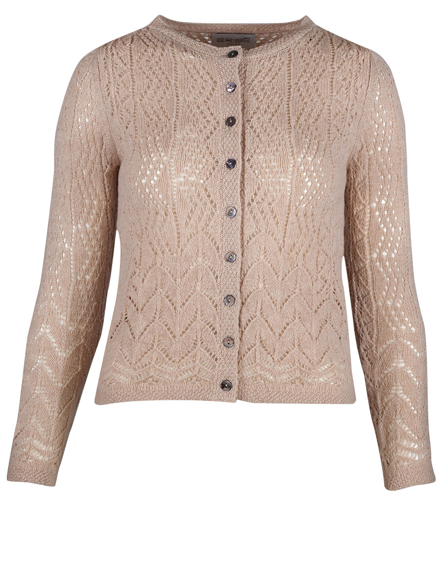 Eribè Strickjacke Solway Lace Cardigan, Oatmeal, beige #1
