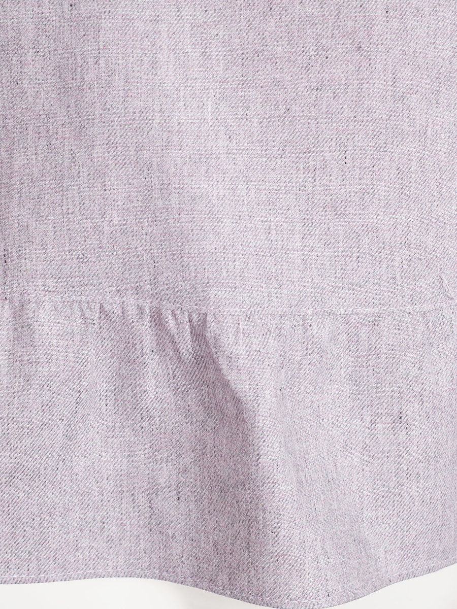 Waldorff Flanellbluse, Langarm, rosenholz, Rüschen #4