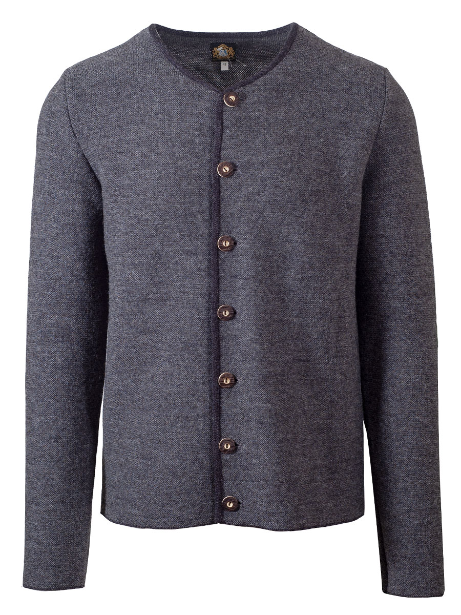 Hammerschmid Simon Strickjacke, grau mit anthrazit #1