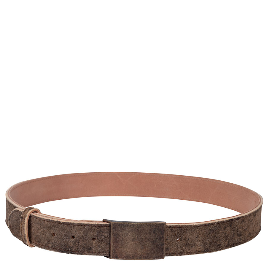 Weinbauer Ledergürtel Rothirsch, stein antik, Bronzeschnalle #1