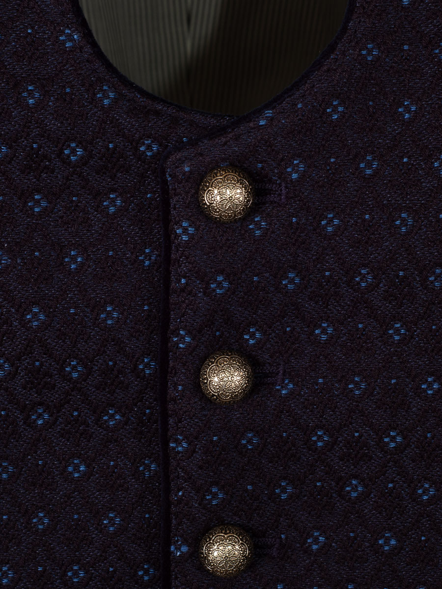 Gottseidank Herrenweste Ignaz, navy, traditionell, schwarzer Rücken #2