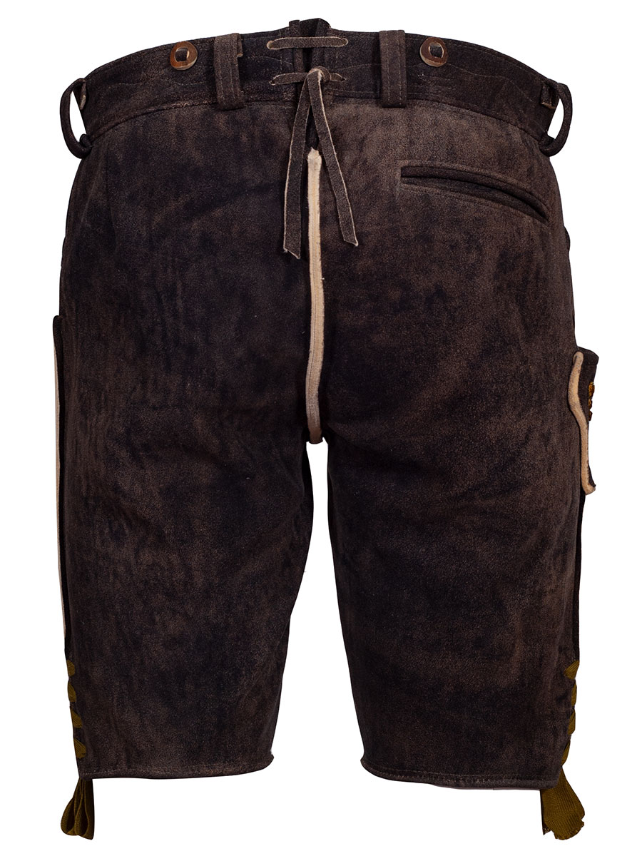 Kurze Lederhose Lambrecht, Hirsch sämisch, eibe, geschmirgelt, hochwertig #3
