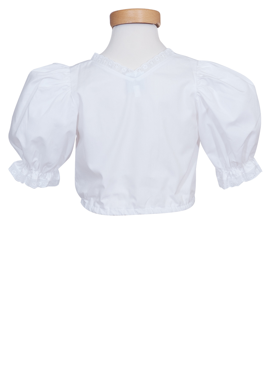 Hammerschmid Kinder-Dirndlbluse Sofie, weiß, Spitze #2
