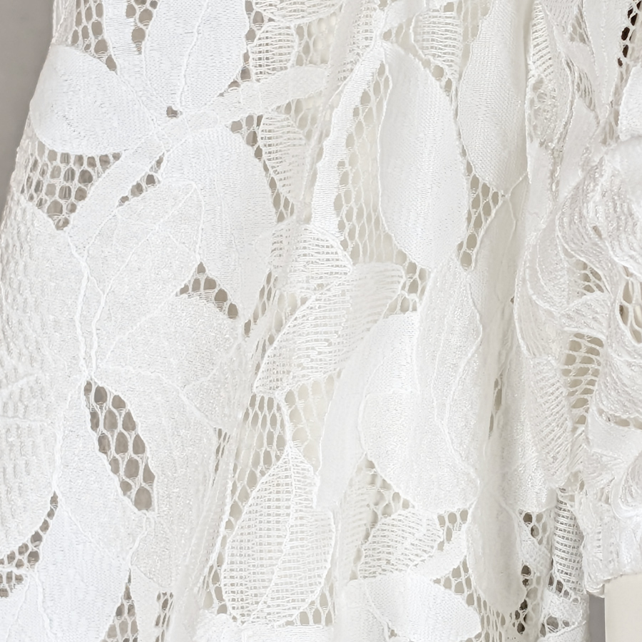 MarJo Spitzen-Dirndlbluse, weite Puffarme, offwhite #3