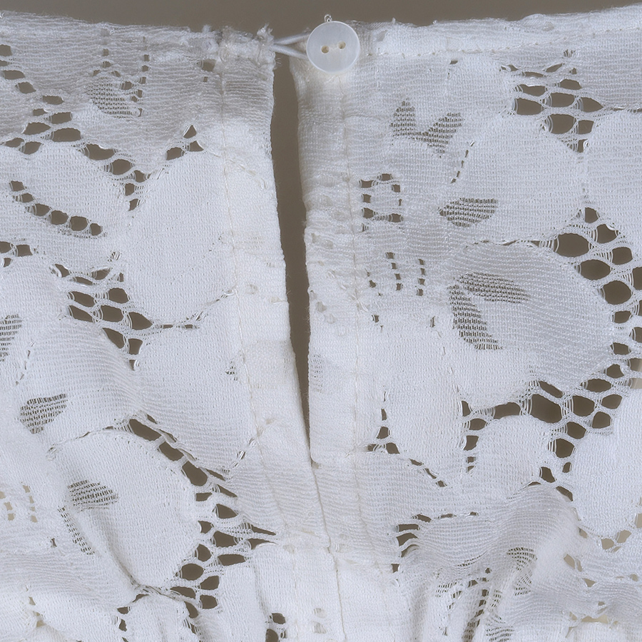 Gottseidank Dirndlbluse Irma, wolkencreme, Spitze #4