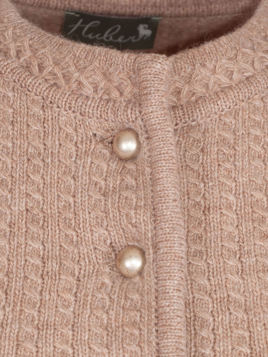 Huber Strickjacke Katharina, berber, Puffarme, Strickmuster #5