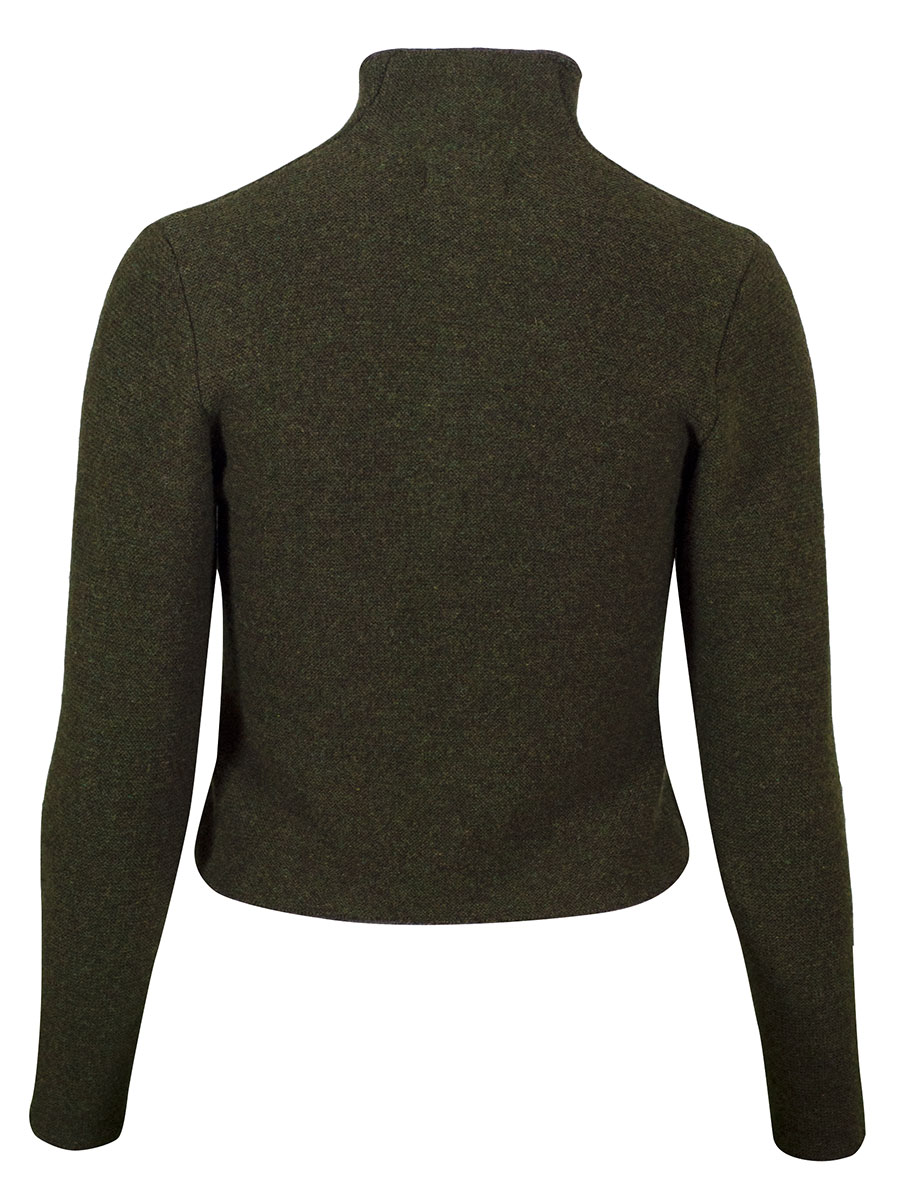 Stapf Strickjacke Dorika, tannenzweig, grün, Abschlüsse rolliert #3