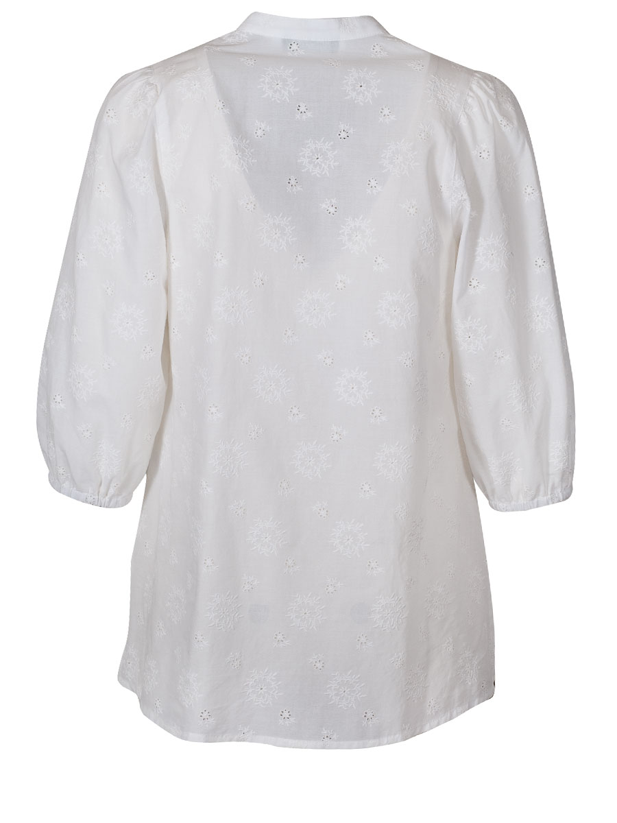 Country Line Bluse 3/4-Arm, creme, Blumenstickerei #3