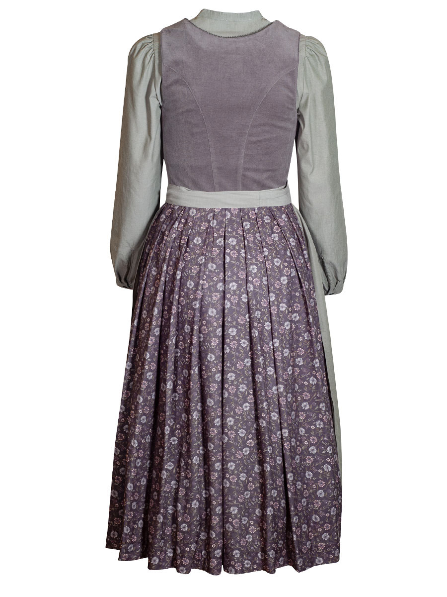 Hammerschmid Pillersee Dirndl, Cordoberteil, grau, Blumendruck #2