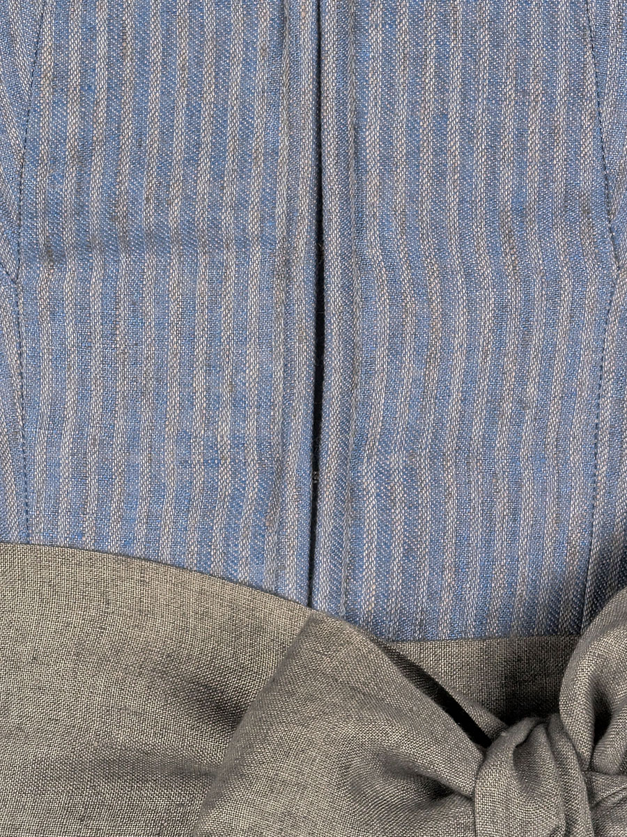 Kaiseralm Leinendirndl Dajana, hellbau-grau, 80lg #3