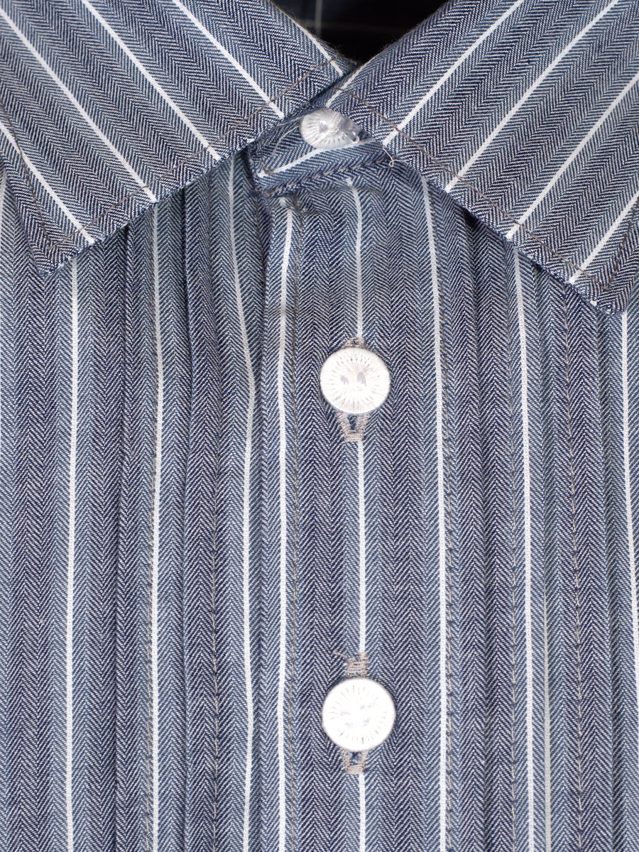 Orbis Herrenhemd, Pfoad, marine, gestreift, Liegekragen, Regular Fit #2
