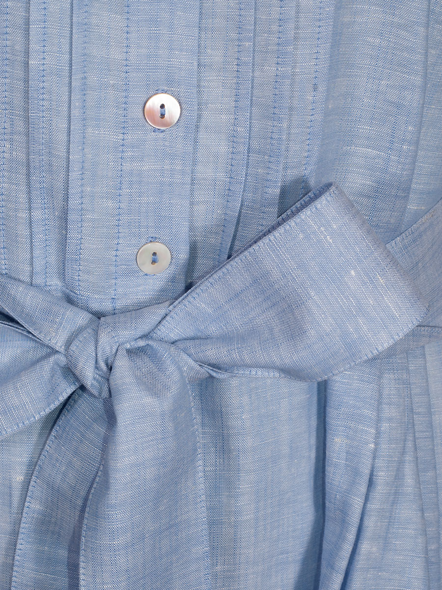 Waldorff Hemdkleid hellblau, mit Stoffgürtel, 3/4 Armen #4