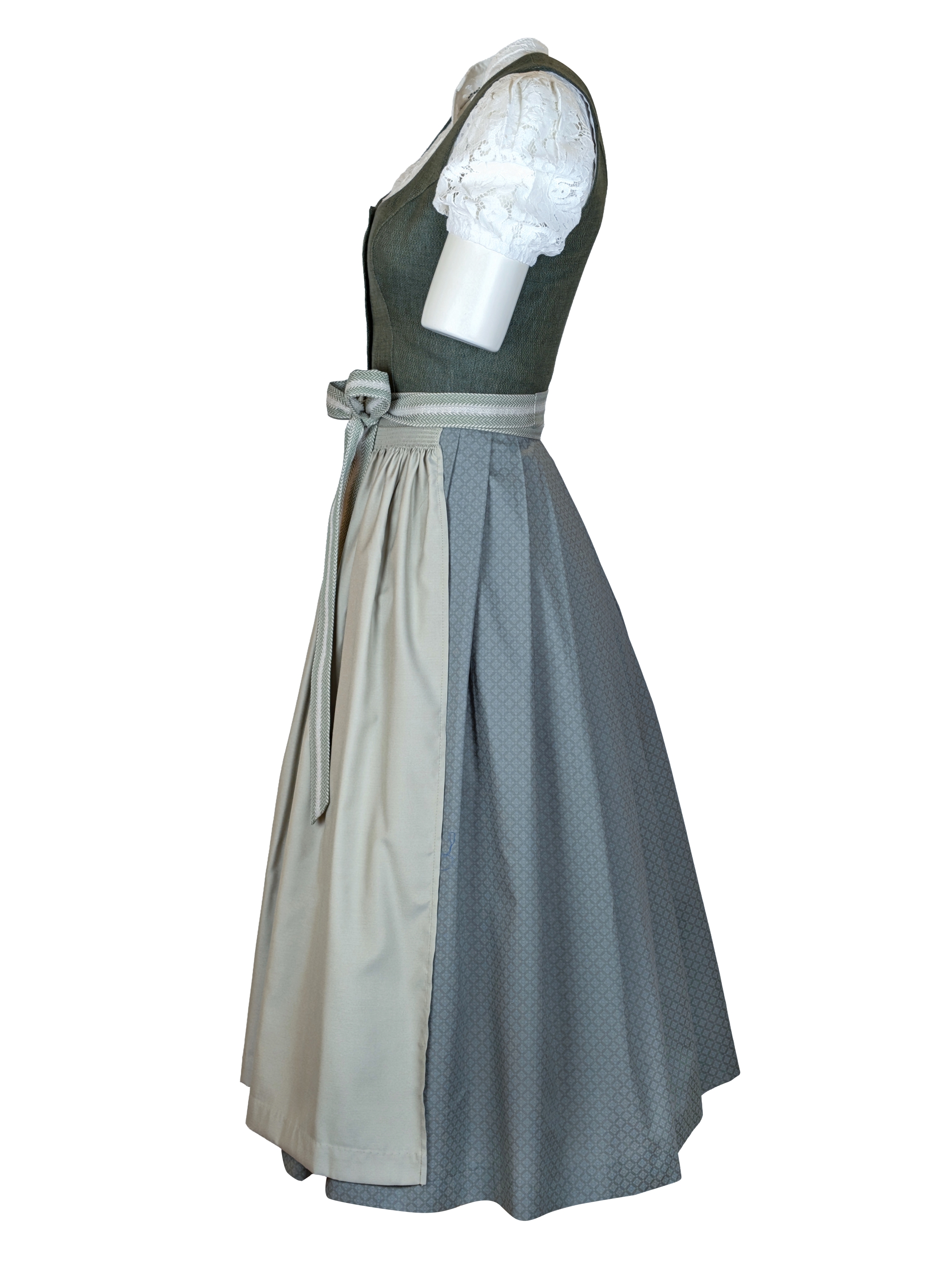 Hammerschmid Leinendirndl Koflersee, grün-lindgrün, 80lg #2