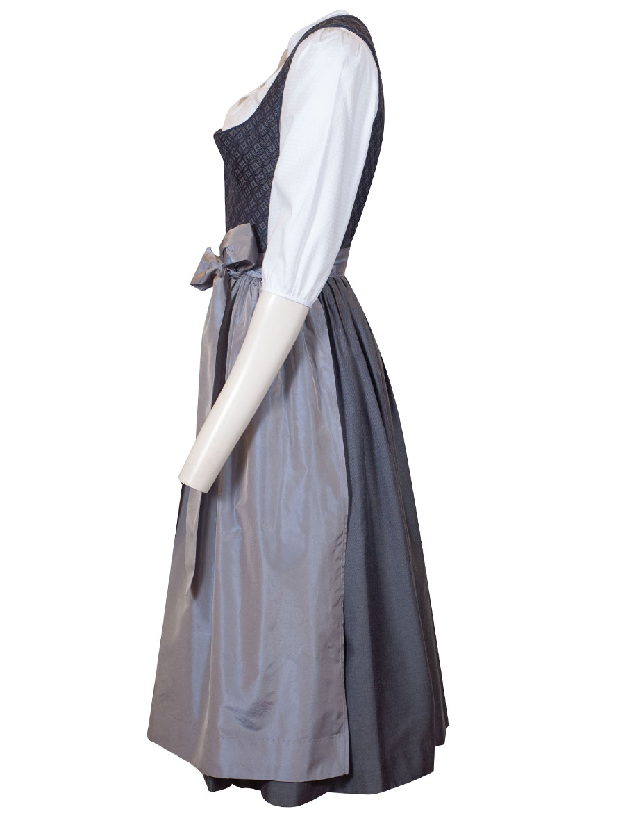 Wallnigg Festdirndl, blau, hochwertig, 80cm #3