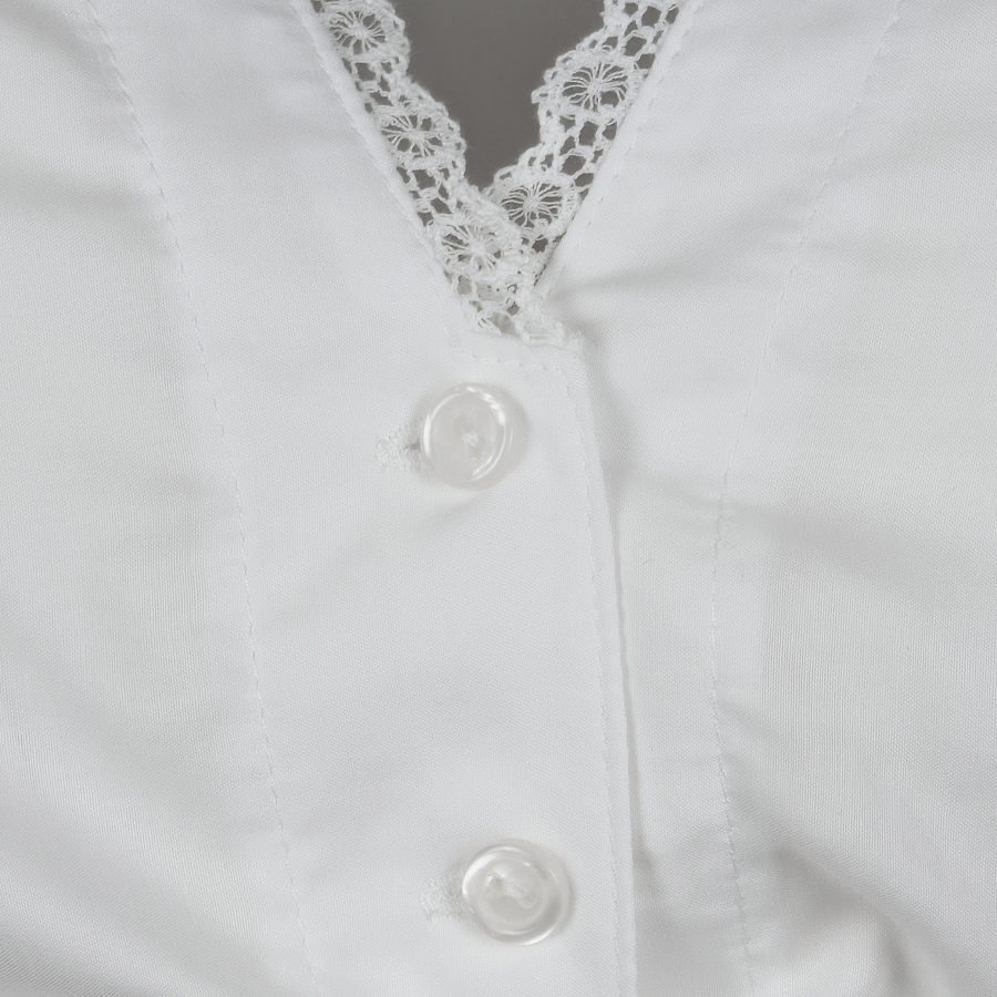 Waldorff Dirndlbluse Viola, ecrue, leichter Puffarm #2