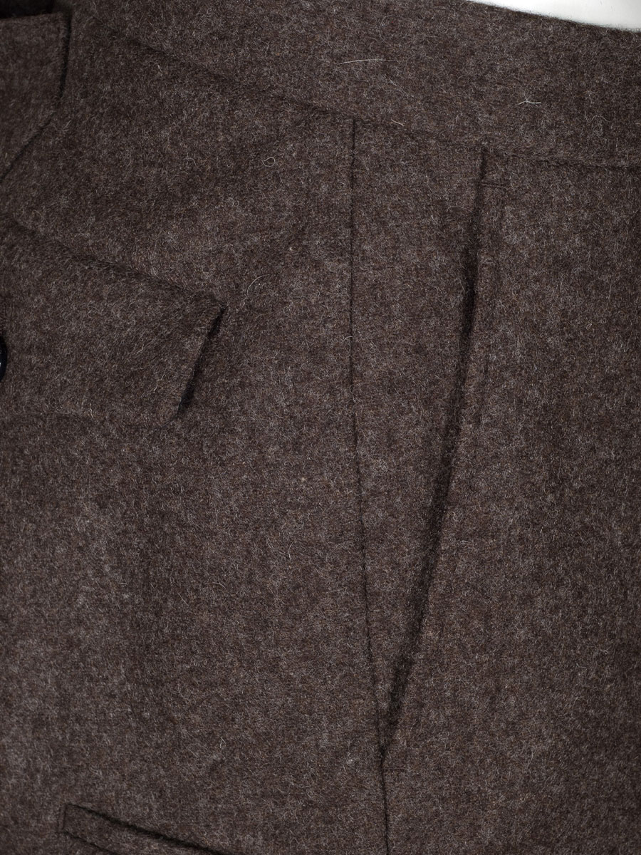 Kultkluft Lodenhose Loisl, braun, Stichelhaar #6