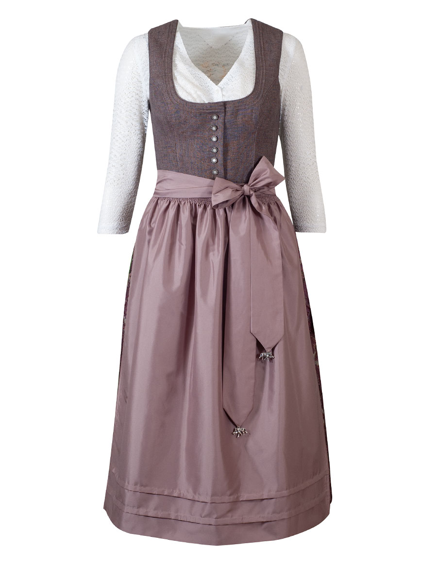 Wenger Dirndl Julia festlich, braun, 80cm #1