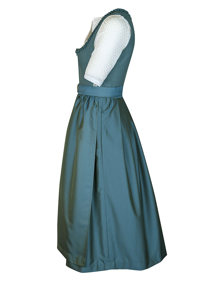 MarJo Dirndl Büchenbach, opalgrün, festlich, 70lg #3