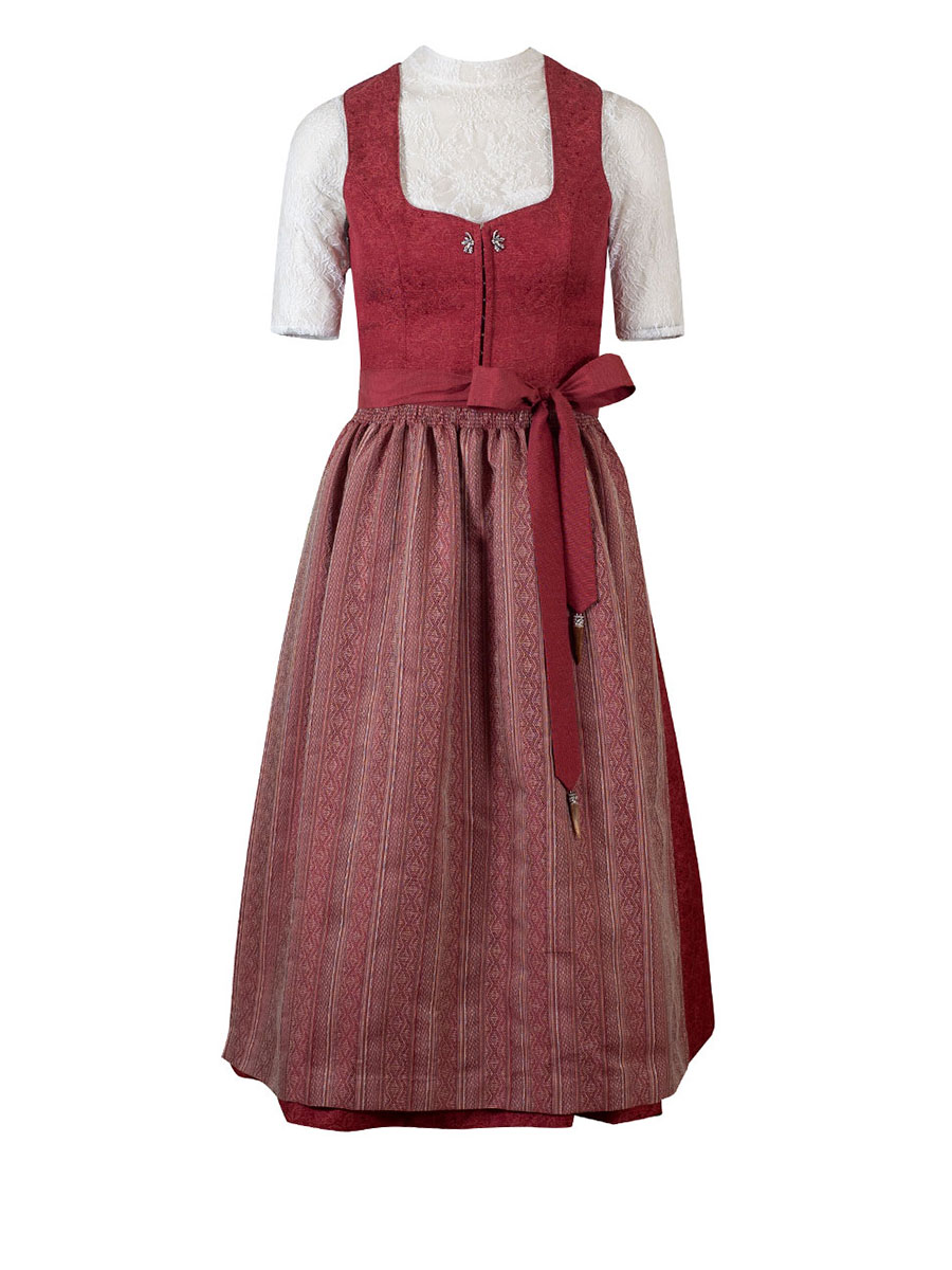 Wenger Dirndl Jojo, festlich, terracotta, 70cm #1