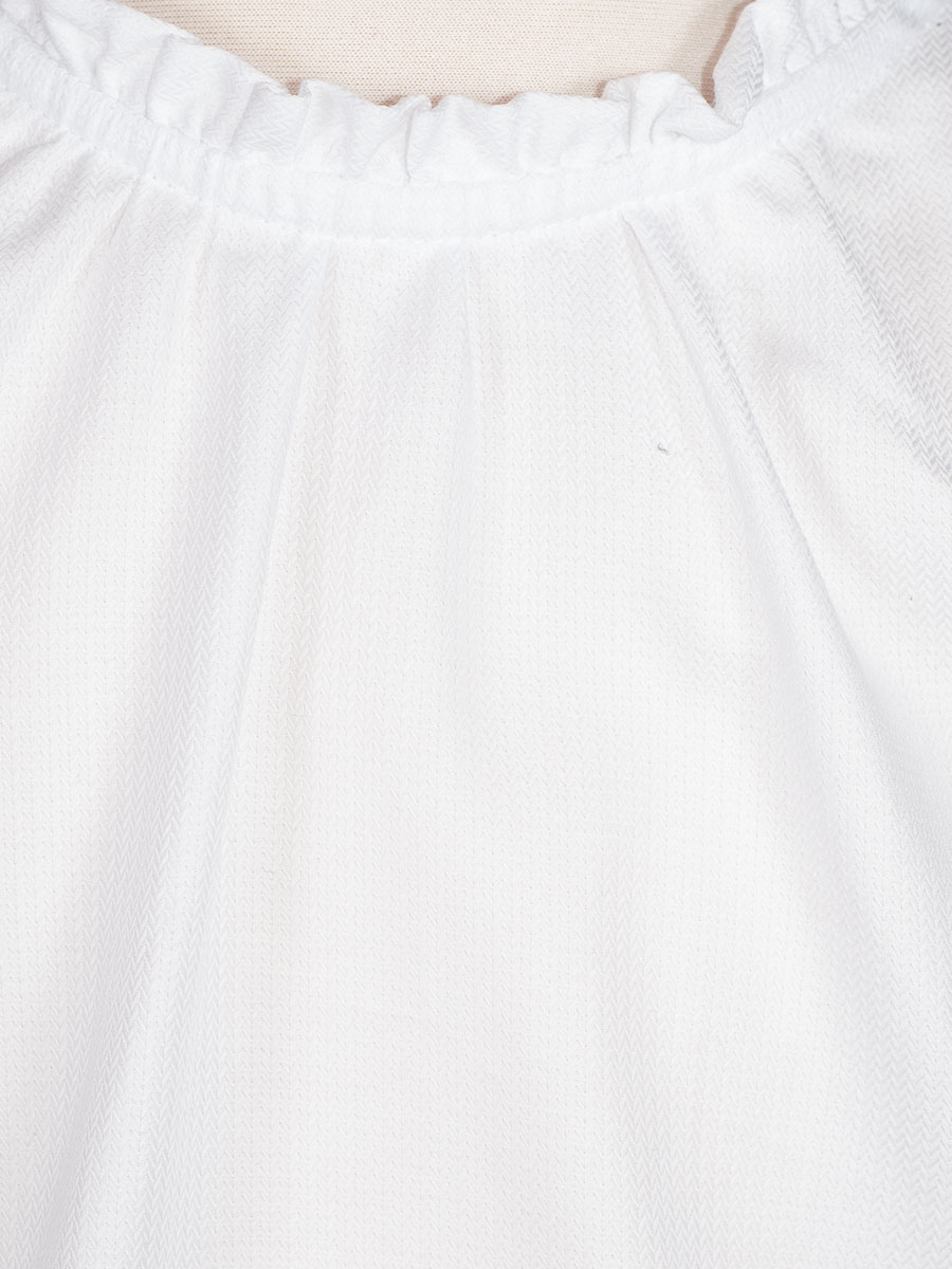 Hammerschmid Yvonne Langarmshirt, Mädchen, Rüschenkragen, weiß #2