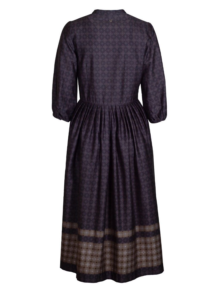 Die Rockmacherin Kleid Elena, anthrazit, gemustert, Langarm #5