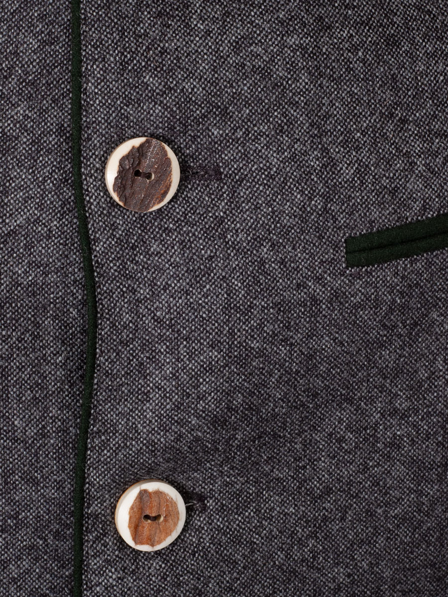 Viererspitz Lodenjoppe Lautersee Tweed, grau, hochwertig #5