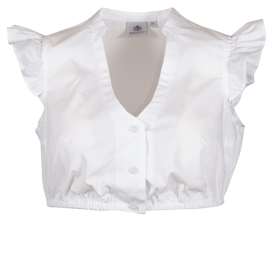 Hammerschmid Dirndlbluse Hanne, Flügelarme, weiß #1