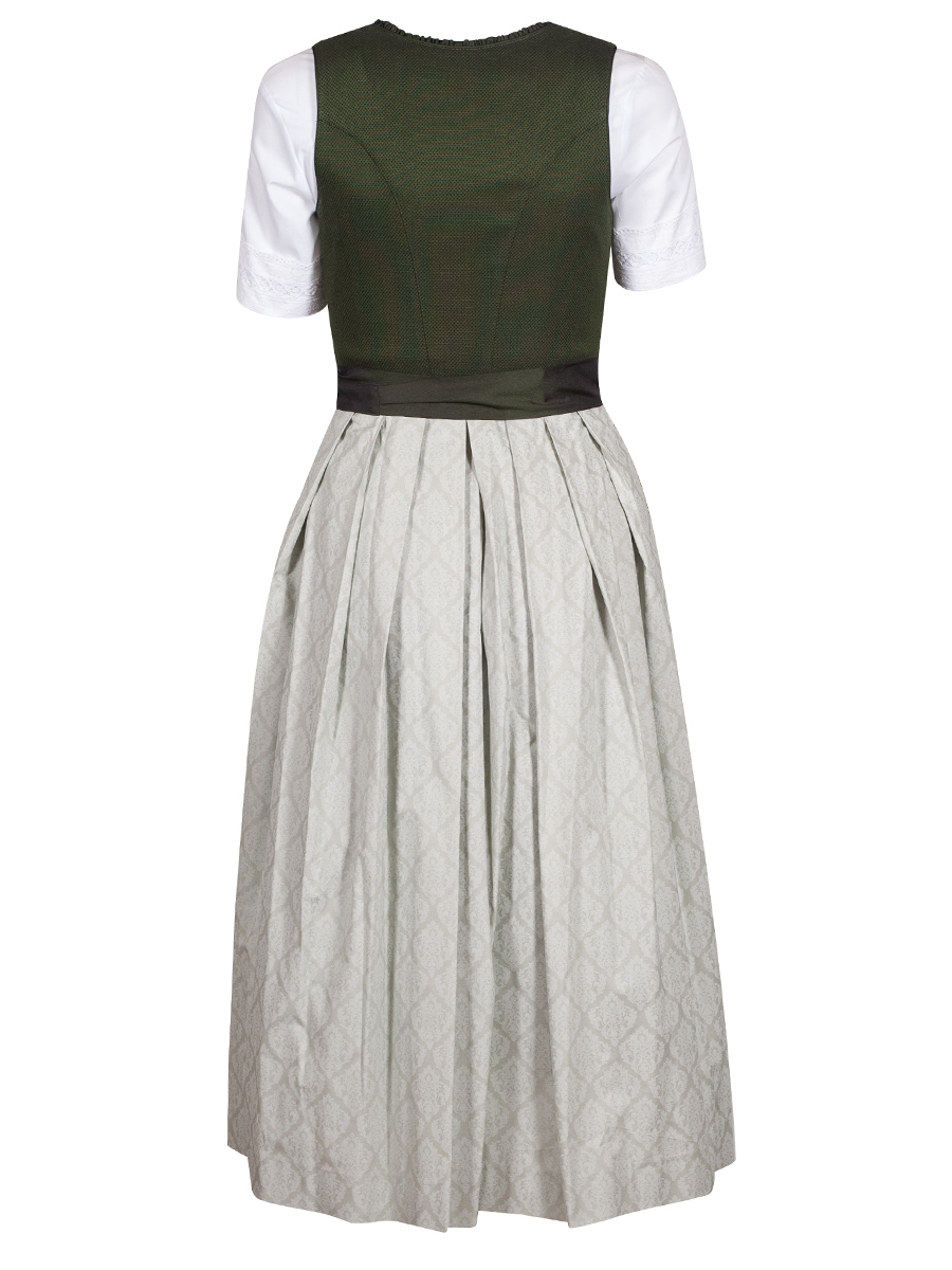 Schloß Orth Dirndl Nina-Q, grün-grau, 80lg #3