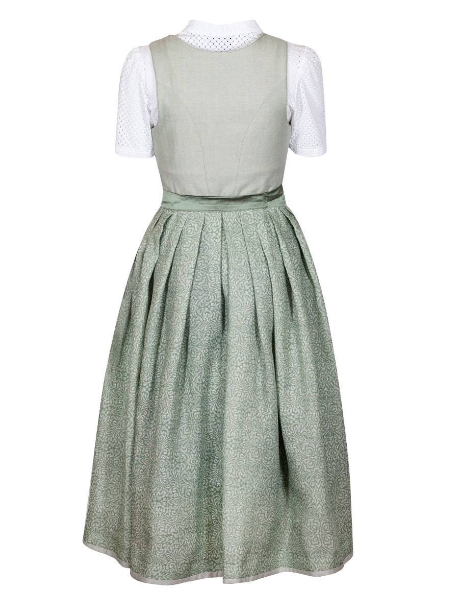 hausg'macht Dirndl Pillersee, mint, festlich, Leinen, 80lg #3