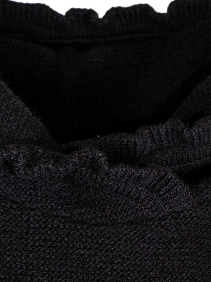 Huber Strickpullunder Eiriki, schwarz, Kapuze #3