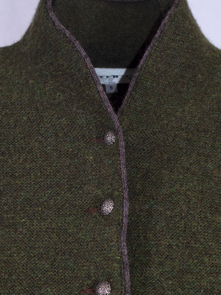 Stapf Strickjacke Dorika, tannenzweig, grün, Abschlüsse rolliert #6