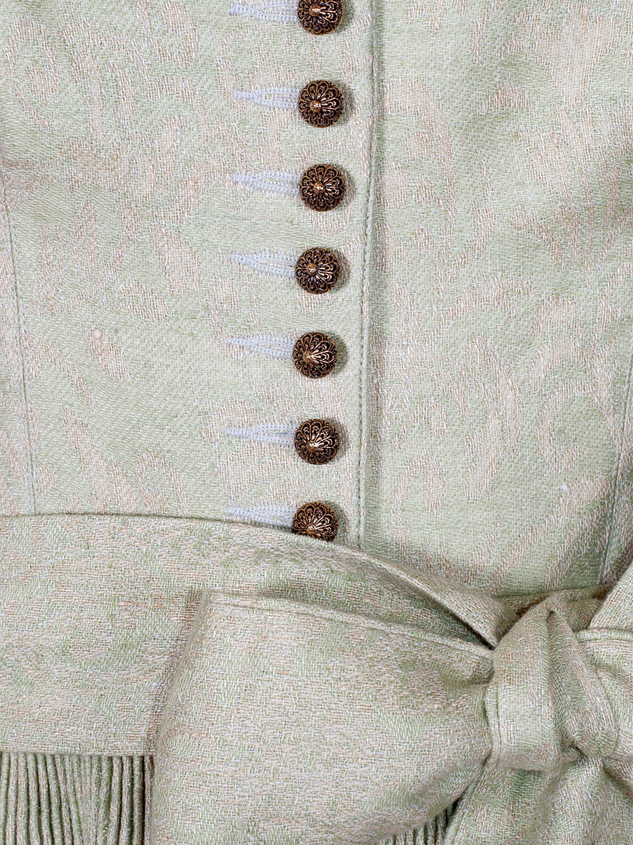 Gottseidank Leinendirndl Monika, lemongras, hochwertig, festlich, 80cm #6