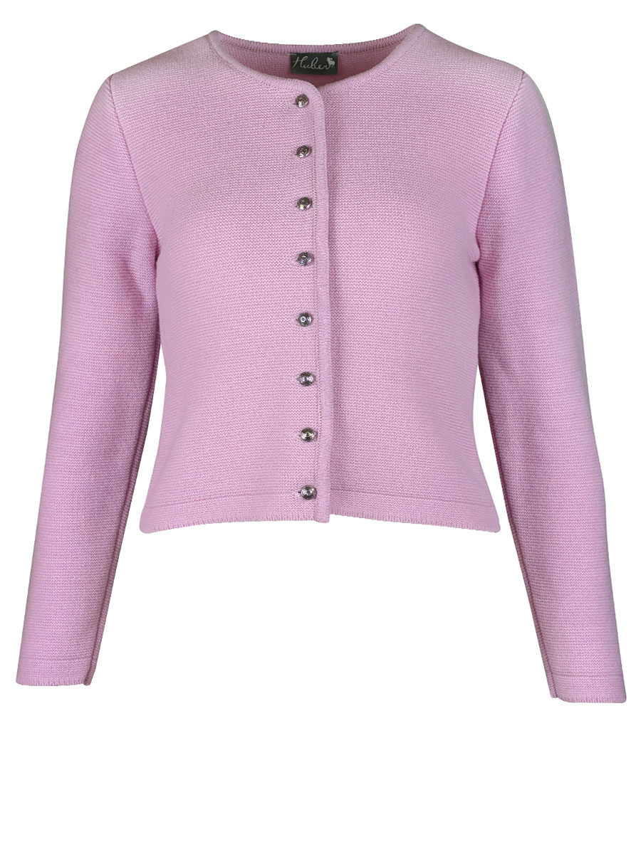 Huber Strickjacke Kana, rosé, kurz #1