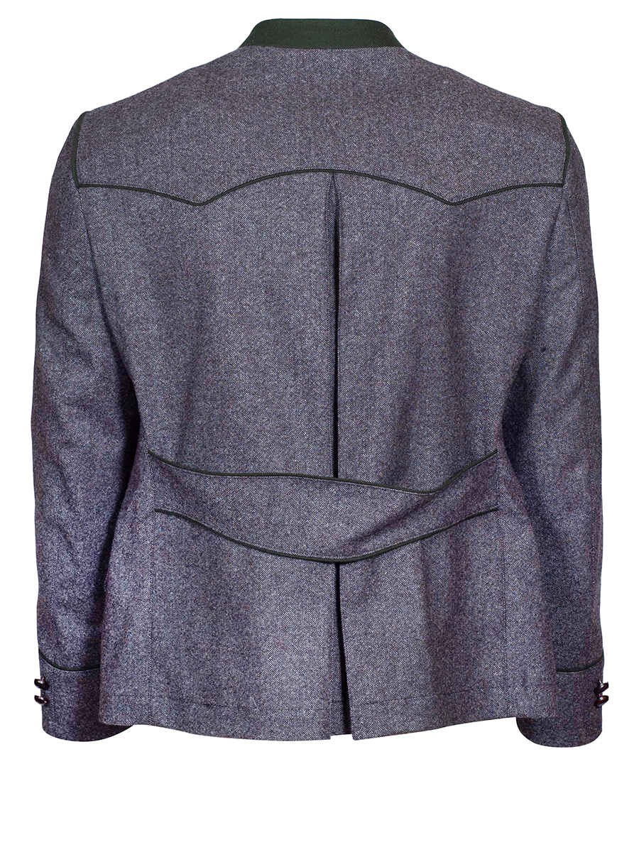 Viererspitz Lodenjoppe Ferchensee, grau-Tweed, Reverse, hochwertig #4
