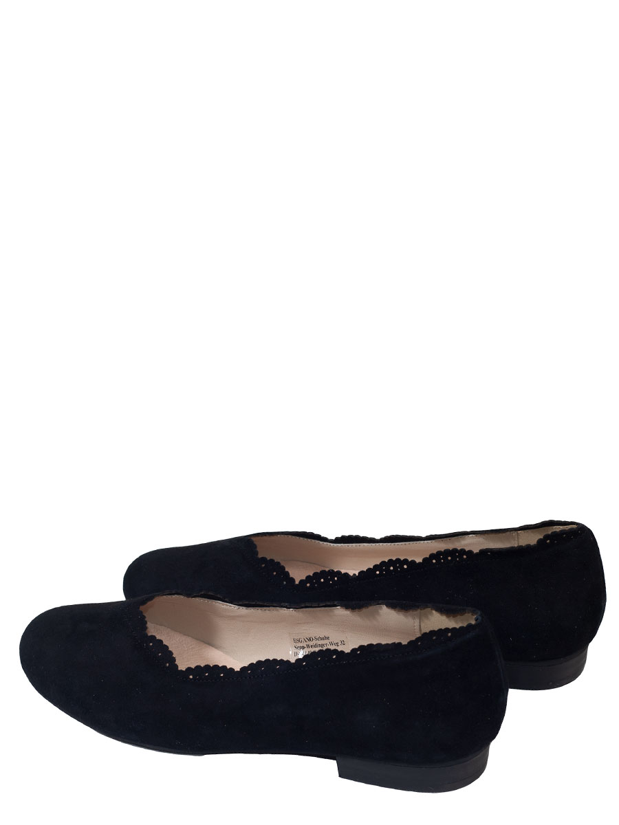 Esgano Schuhe, Ballerina, schwarz, Wildleder #4