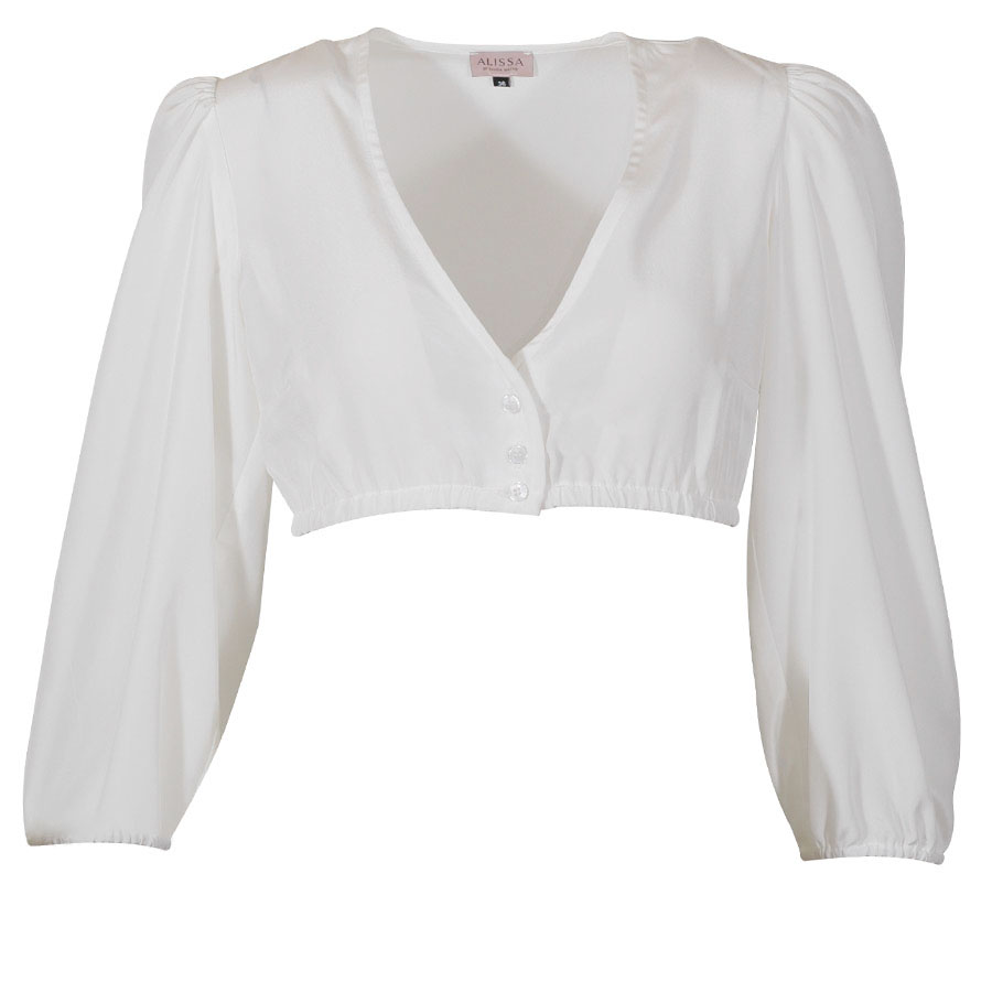 KINGA MATHE Dirndlbluse Lea, weiß-ecru, Puffarm #1