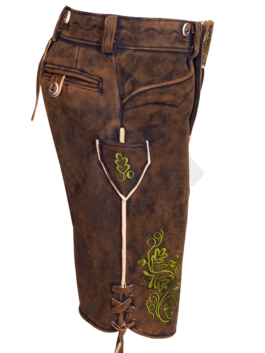 Kurze Lederhose, Chieming, Hirsch, used, braun #2