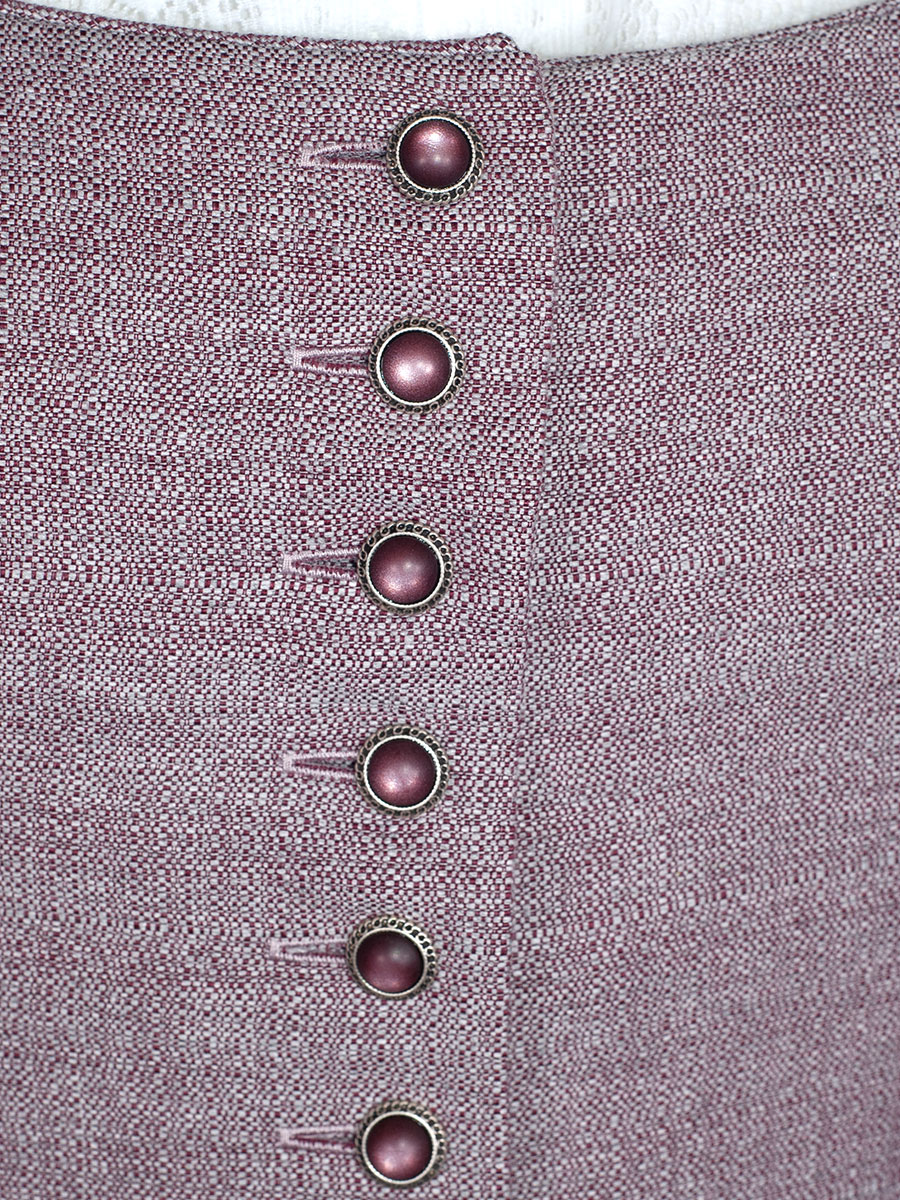 Hammerschmid Koflersee Dirndl, weinrot, gemustert, 80lg #5