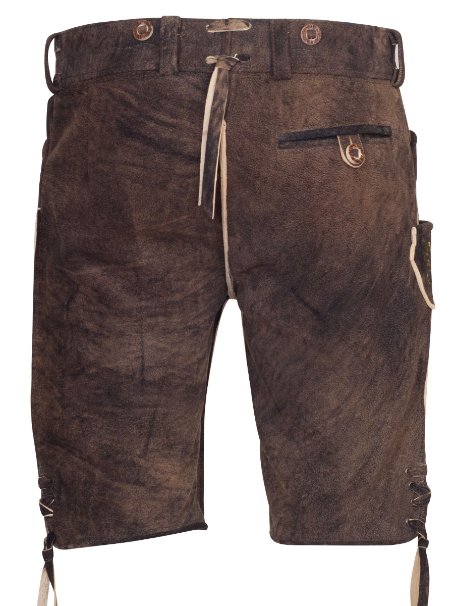 Kurze Lederhose Chieming Hirsch sämisch eibe #3