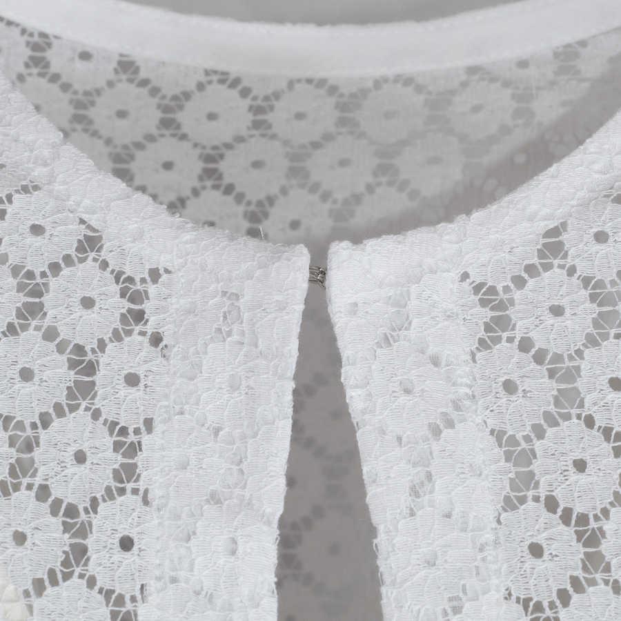 Waldorff Dirndlbluse, weiß, Lochmuster, Spitzenbluse #5