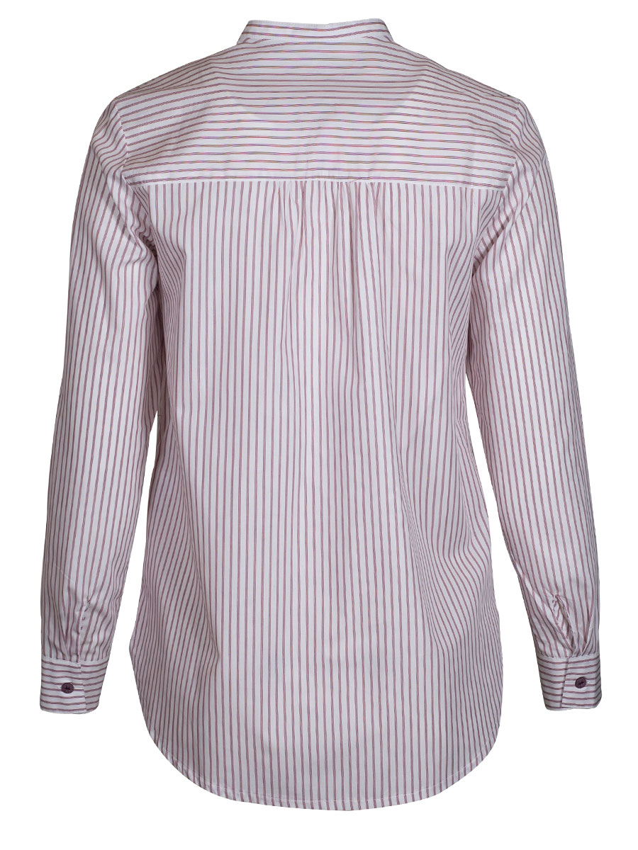 Hammerschmid Nora Damenbluse, Pfoad, weiß-rot gestreift #2