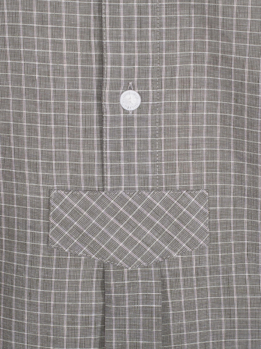 Arzberger Karohemd, grün, Stehkragen, Pfoad, Slim line #4