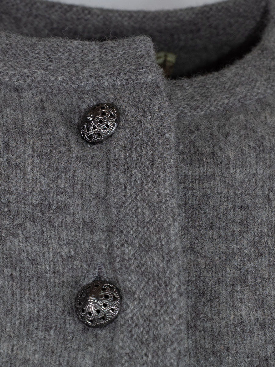 fei scho schee Strickjacke, Damen, midgrey #2