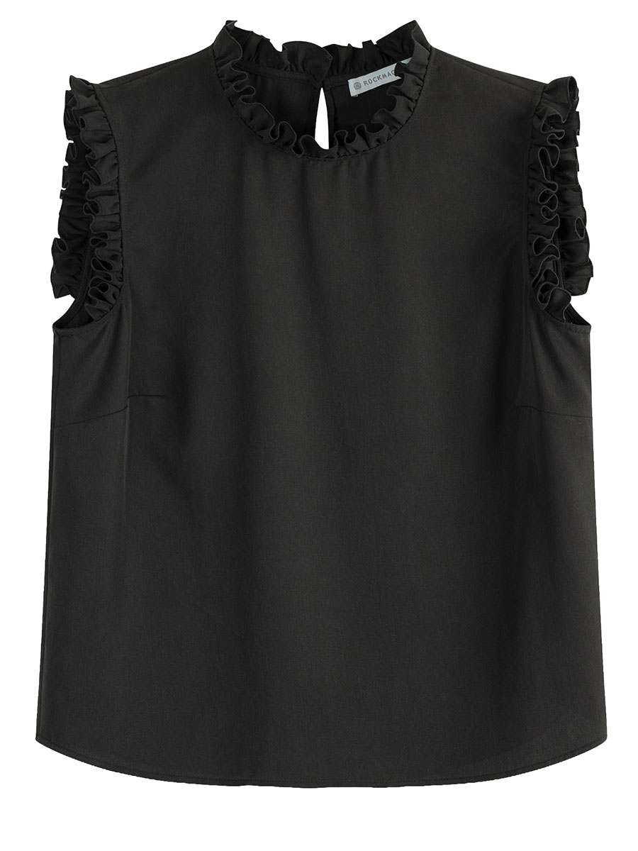 Rockmacherin Bluse Kalo, schwarz #1