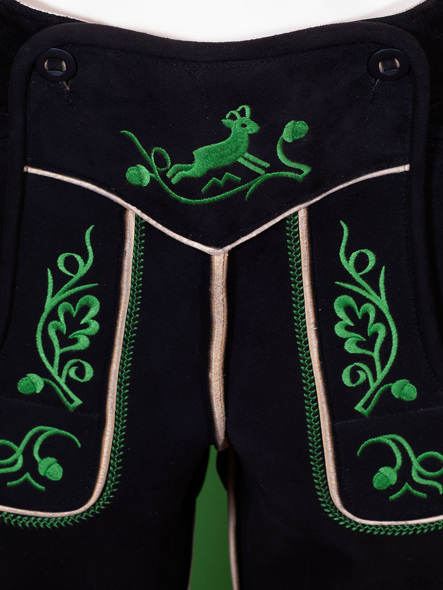 hausg´macht Lederhose Originaltracht kurz Schliersee gras #4