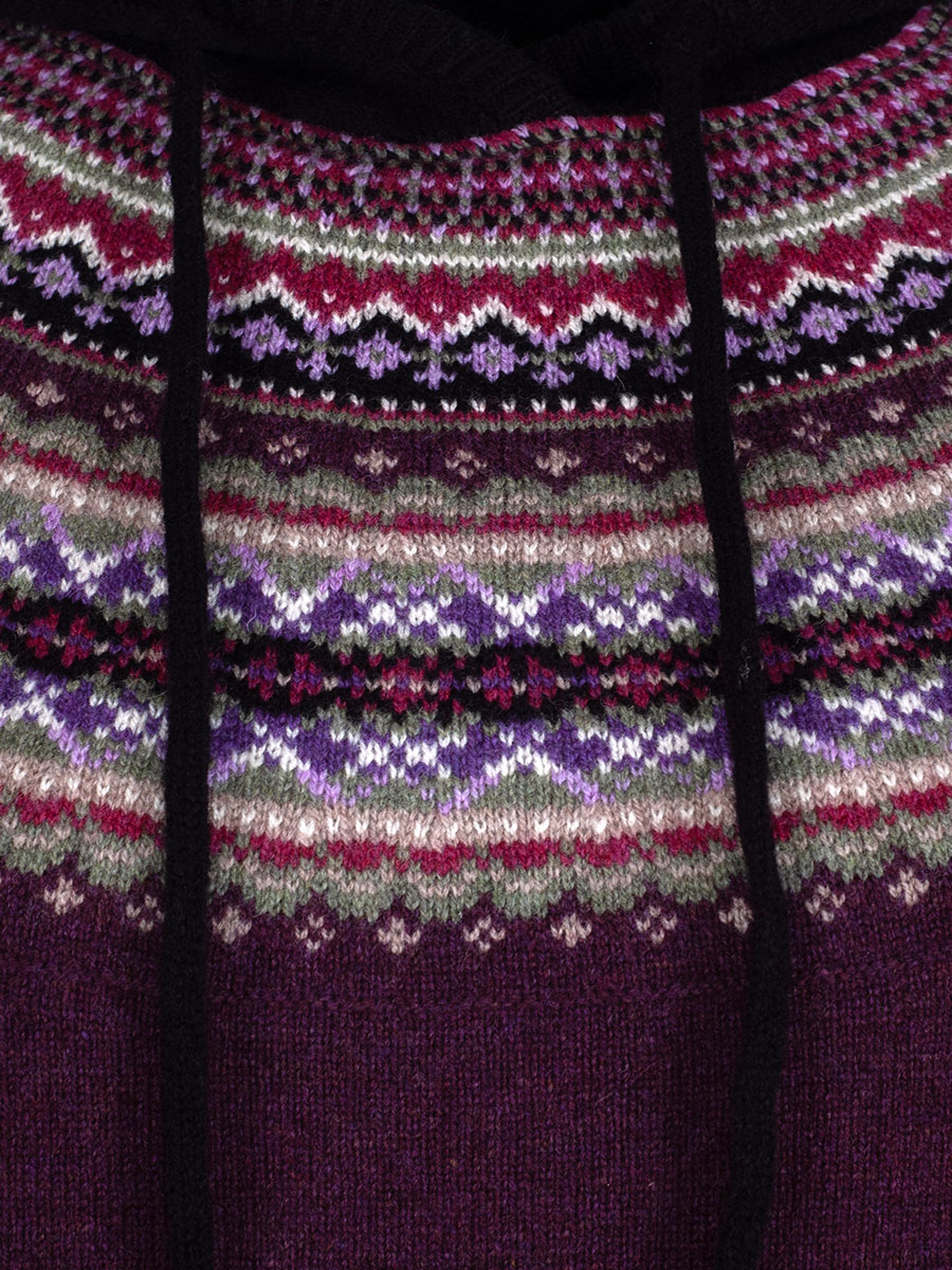 Eribè Strickpullover Alpine Hoody Sweater, Tyrian, mit Kapuze #2