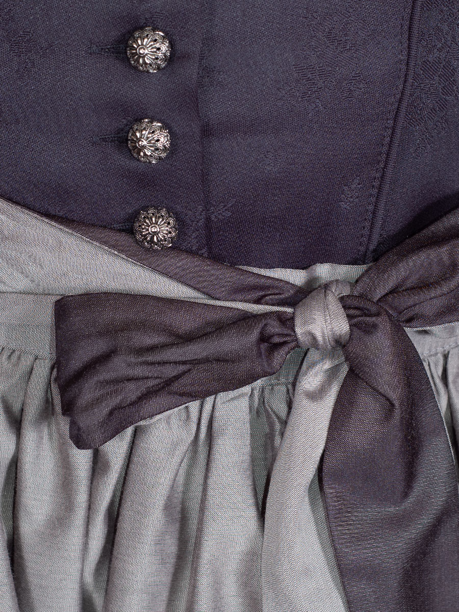 Anno Domini Dirndl Judith, schwarz, Wendeschürze, Jacquardmuster, 80lg #5