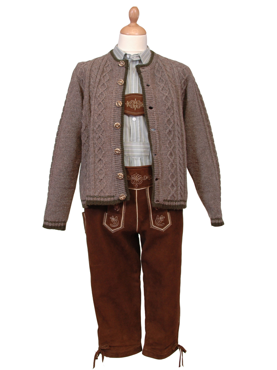Kniebundlederhose Ruhpolding altbraun #5